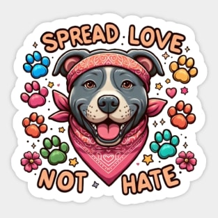 Cute Pitbull Mom Sticker